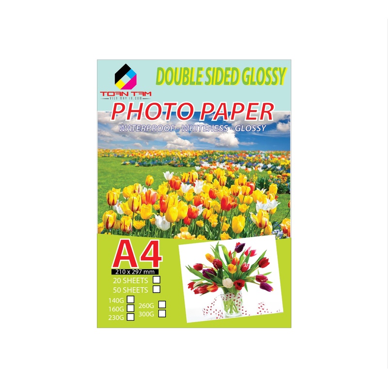 Giấy in ảnh 2 mặt bóng A4-140g