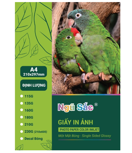 Giấy in ảnh 1 mặt bóng A4-230g