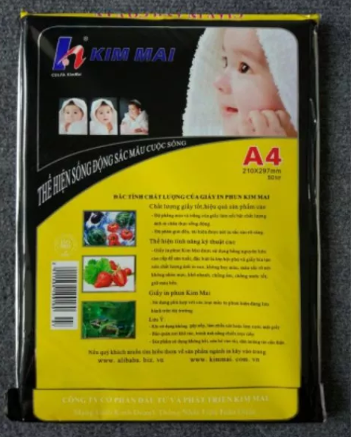 Giấy in ảnh 2 mặt vân A4-220g