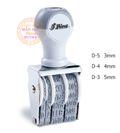 Dấu "Ngày, tháng, năm" chấm mực