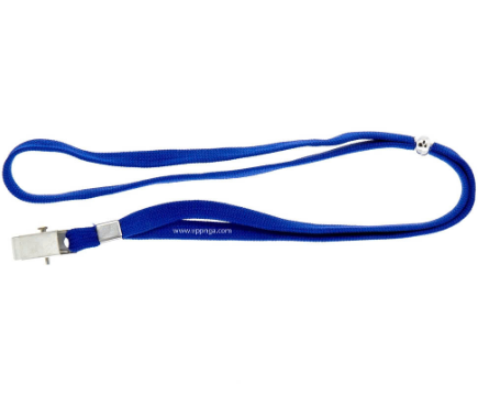 Dây thẻ lụa móc nhựa bản nhỏ