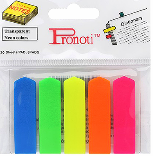 Giấy nhớ 5 mầu nhựa Pronoti