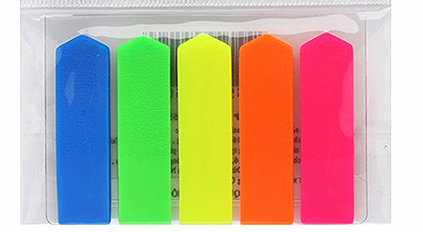 Giấy nhớ 5 mầu nhựa